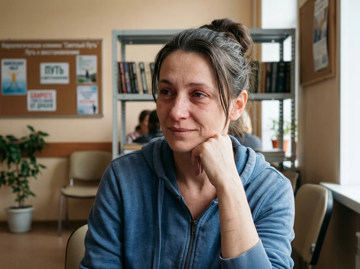 Женщина 42 лет, Краснодар, пациентка наркологической клиники, лечение алкоголизма, аватар для отзыва